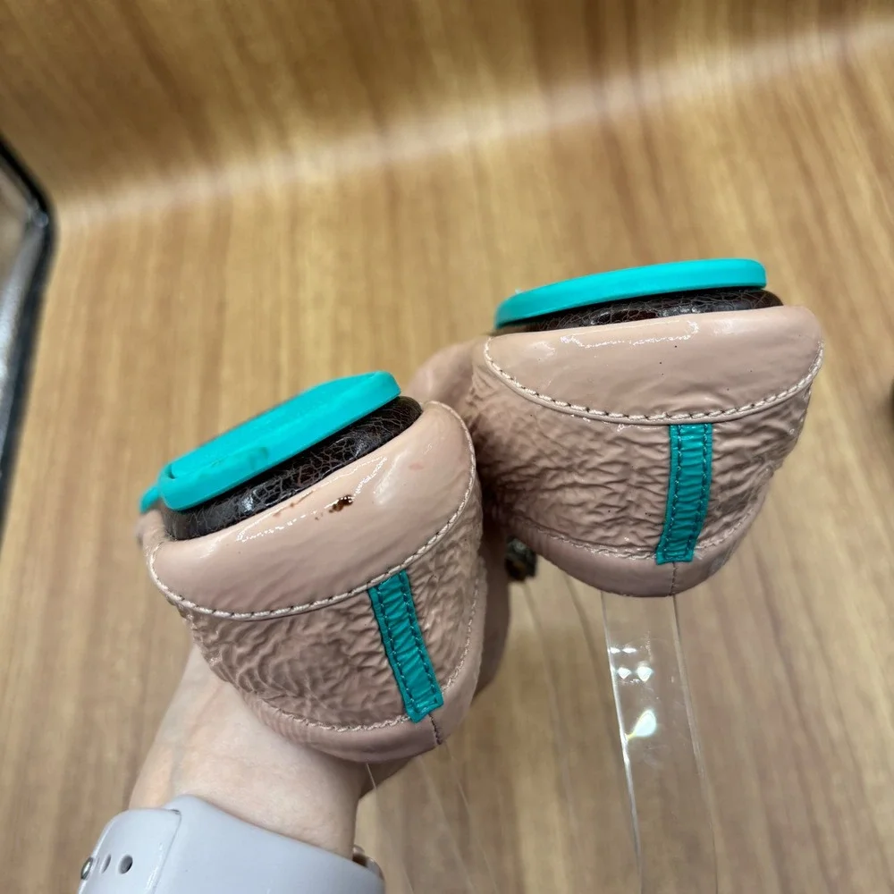 Tieks Ballet Flats Women Blush Pink Patent Size 6 Leather Foldable Gavrieli